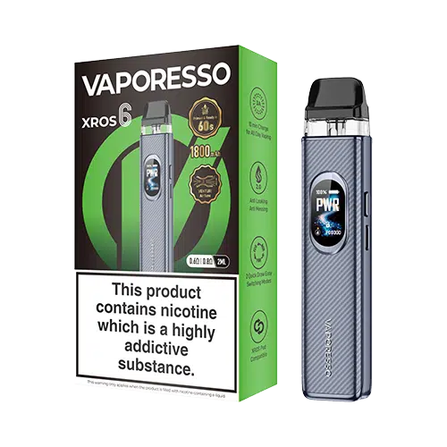 Xros 6 Pod Kit - Carbon Fiber Gray